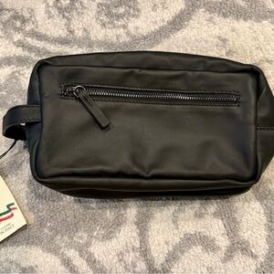 Massei Italy | NWT Black Pebble Leather Dopp Kit